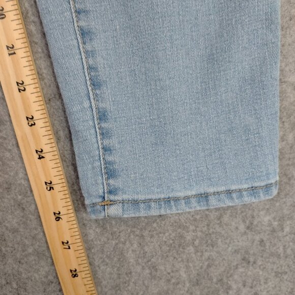 Sonoma Jeans Womens Sz 10 Boyfriend Mom High Rise Light Wash Distressed Tapered - Picture 6 of 11